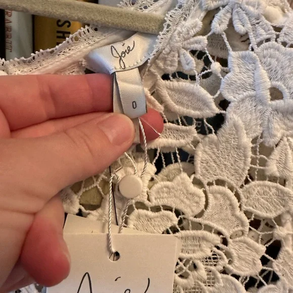 NWT White lace Joie Celedonia dress, size 0. Never worn. Bridal! - Picture 7 of 8